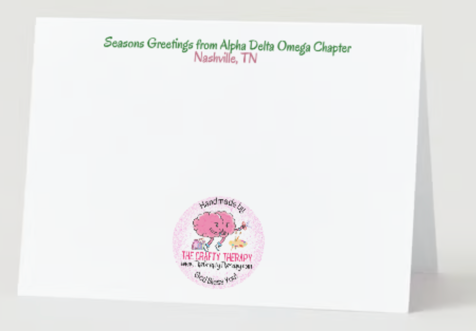 400  Holiday cards (size 4x5.25) with Envelopes (ADO)